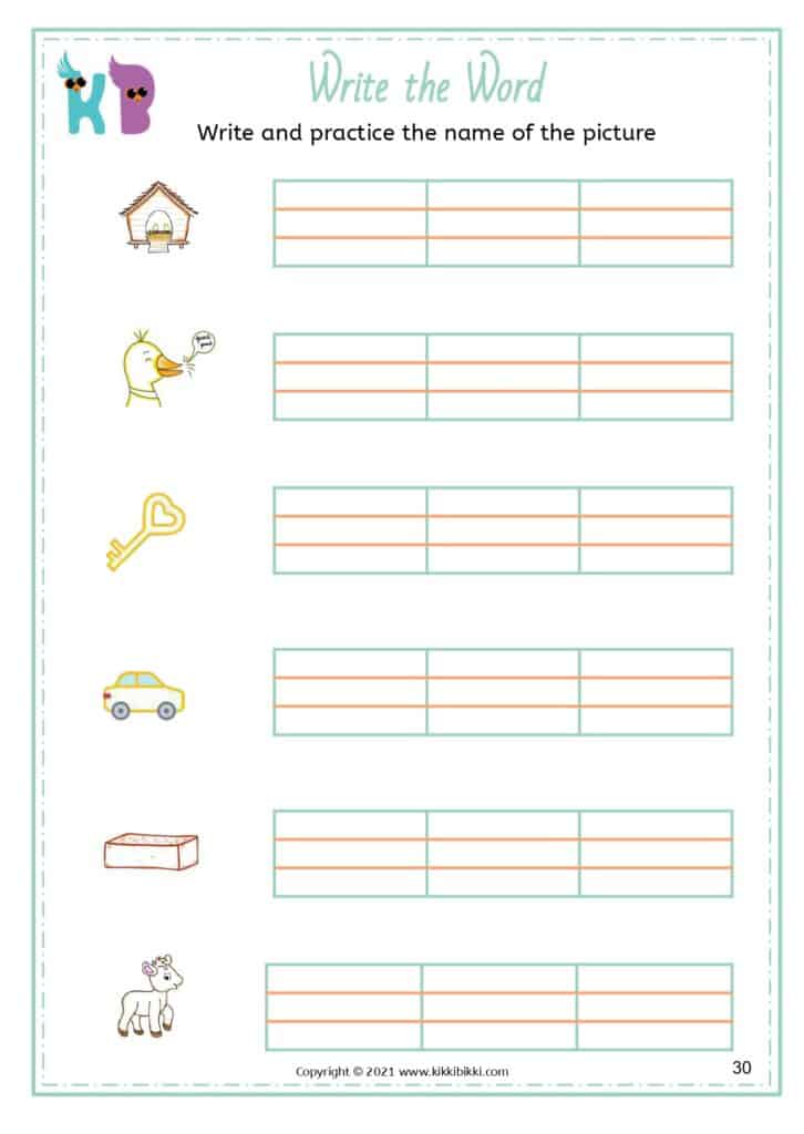 Kindergarten Reading Worksheets