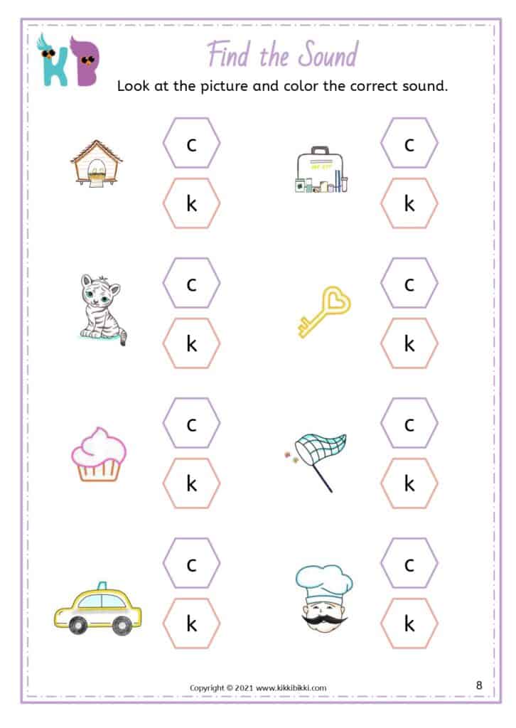 Phonics Practice Worksheet