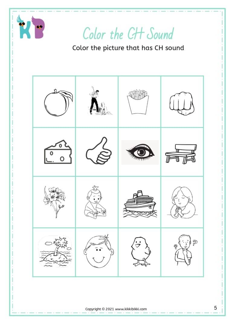 Phonics Word Worksheets for Kindergarten