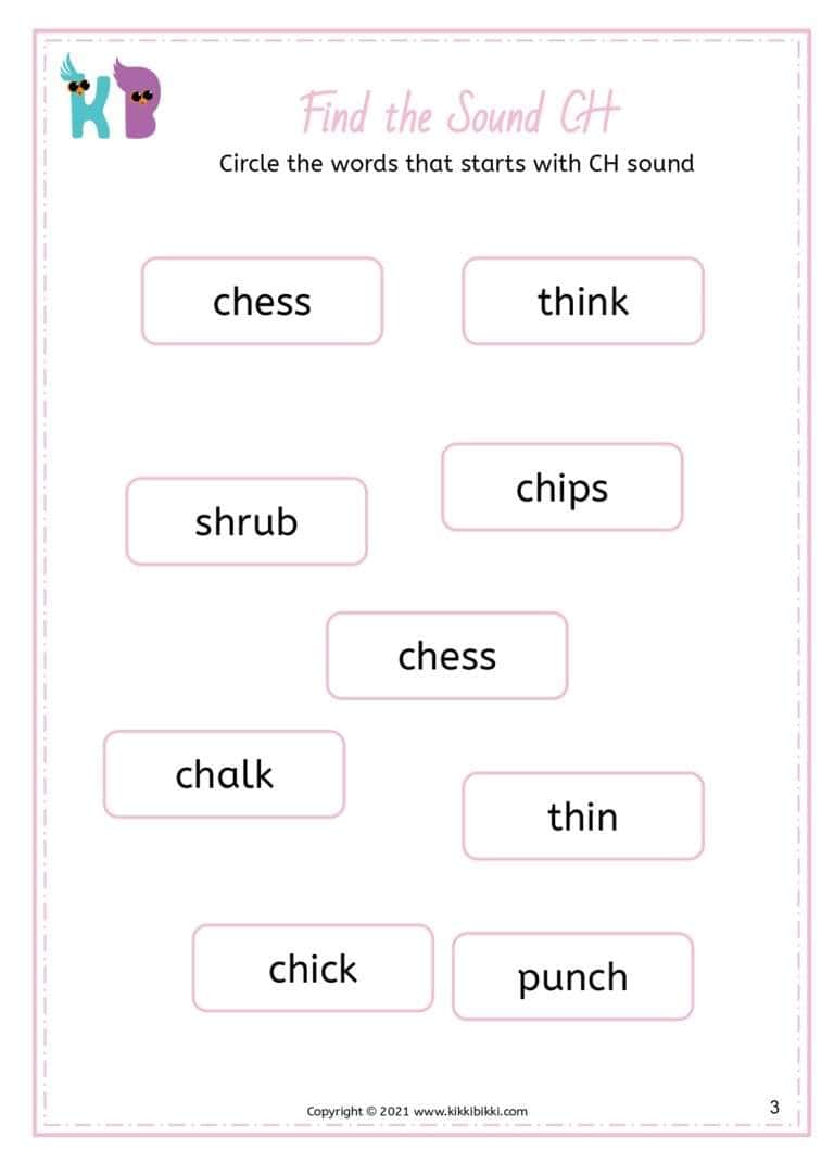 Consonant Digraph Flashcards