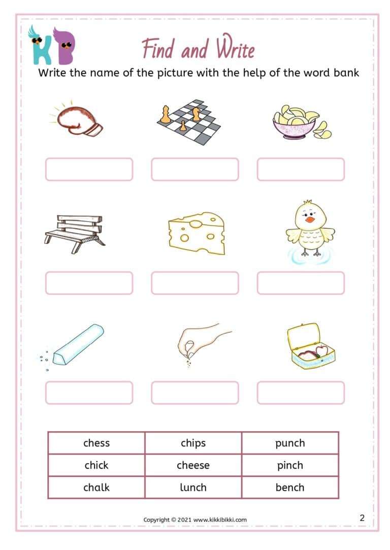 Printable Phonics Worksheets for Free