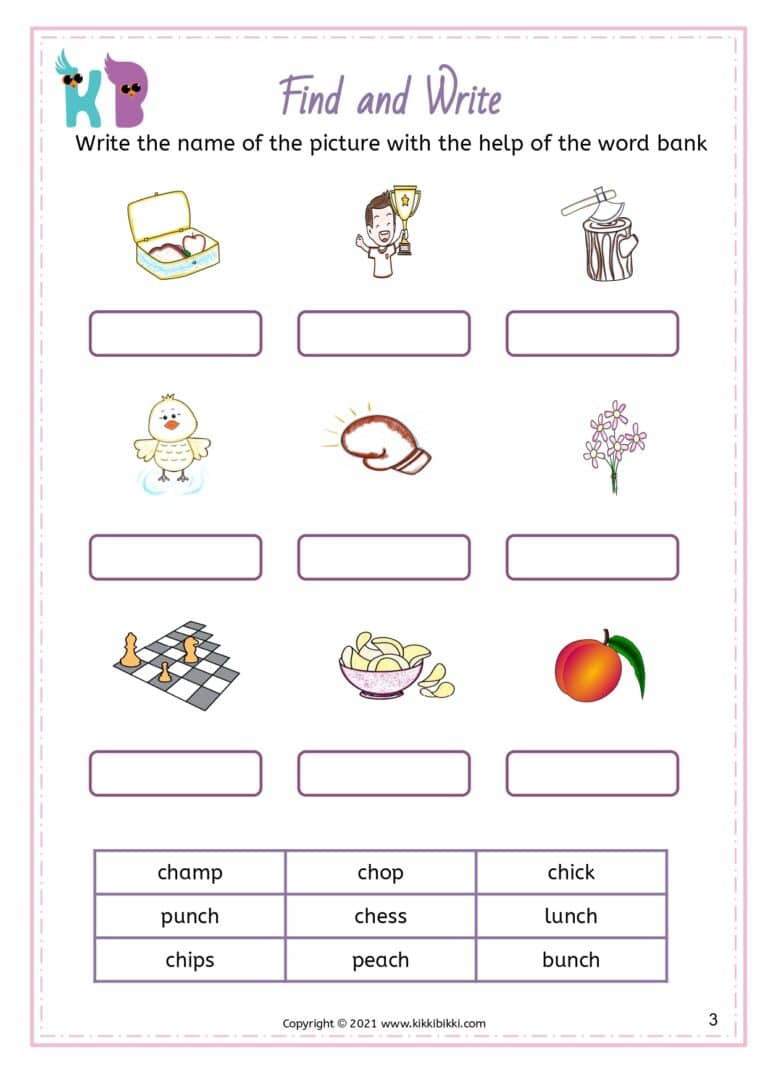 Free Phonics Activities for Kindergarten