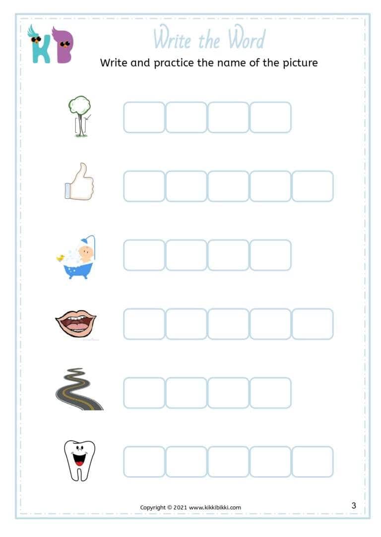 Free Printable CVC Worksheets