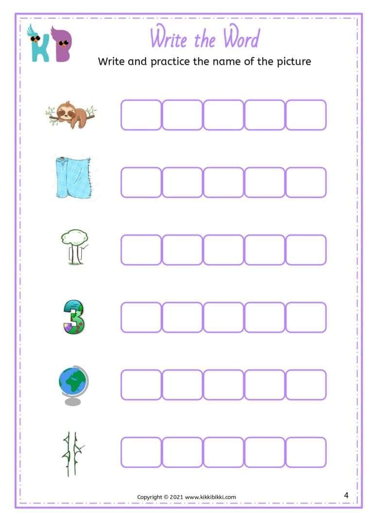 Interactive CVC Worksheets