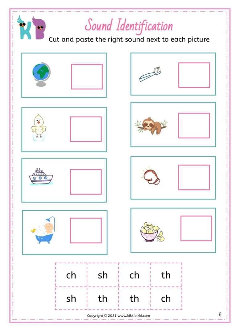 Free Phonics Worksheets for Kindergarten