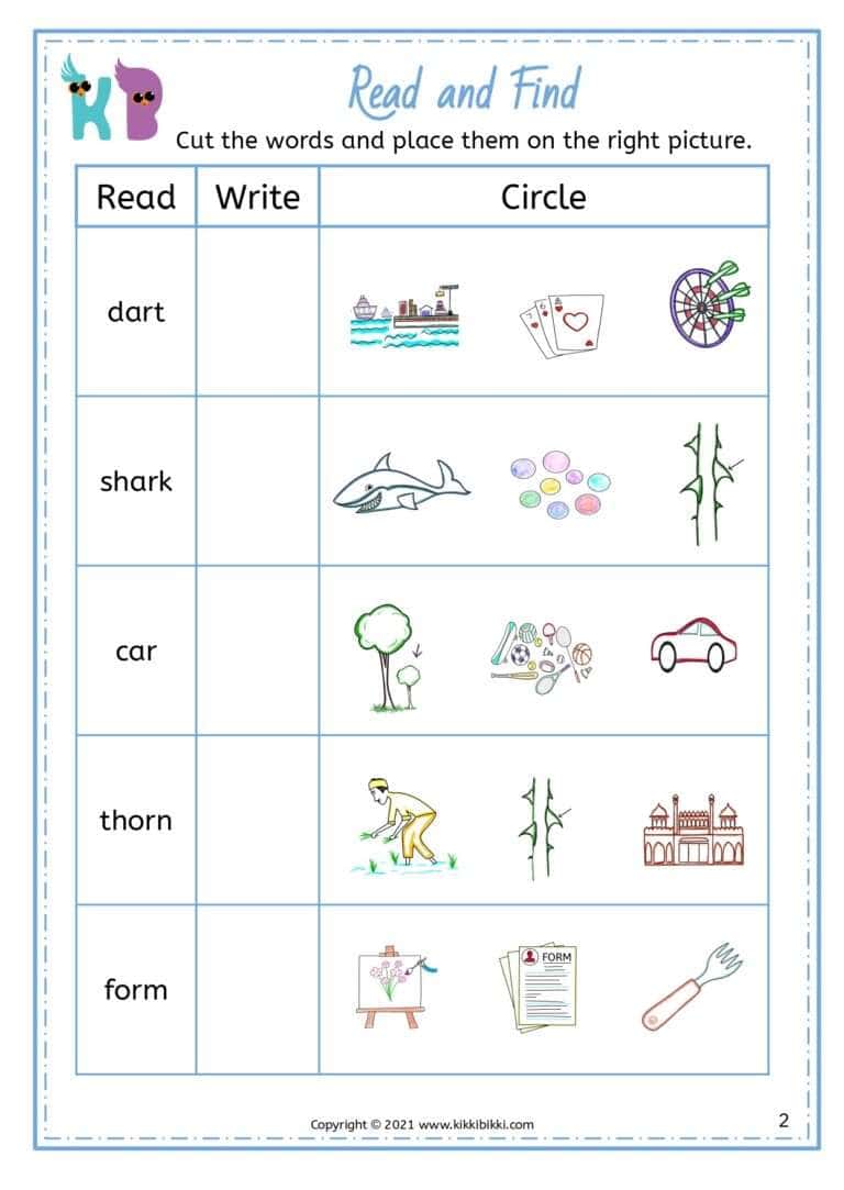 Fun Phonics Worksheet