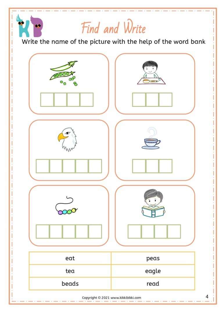 Free Phonics Worksheets for Kids