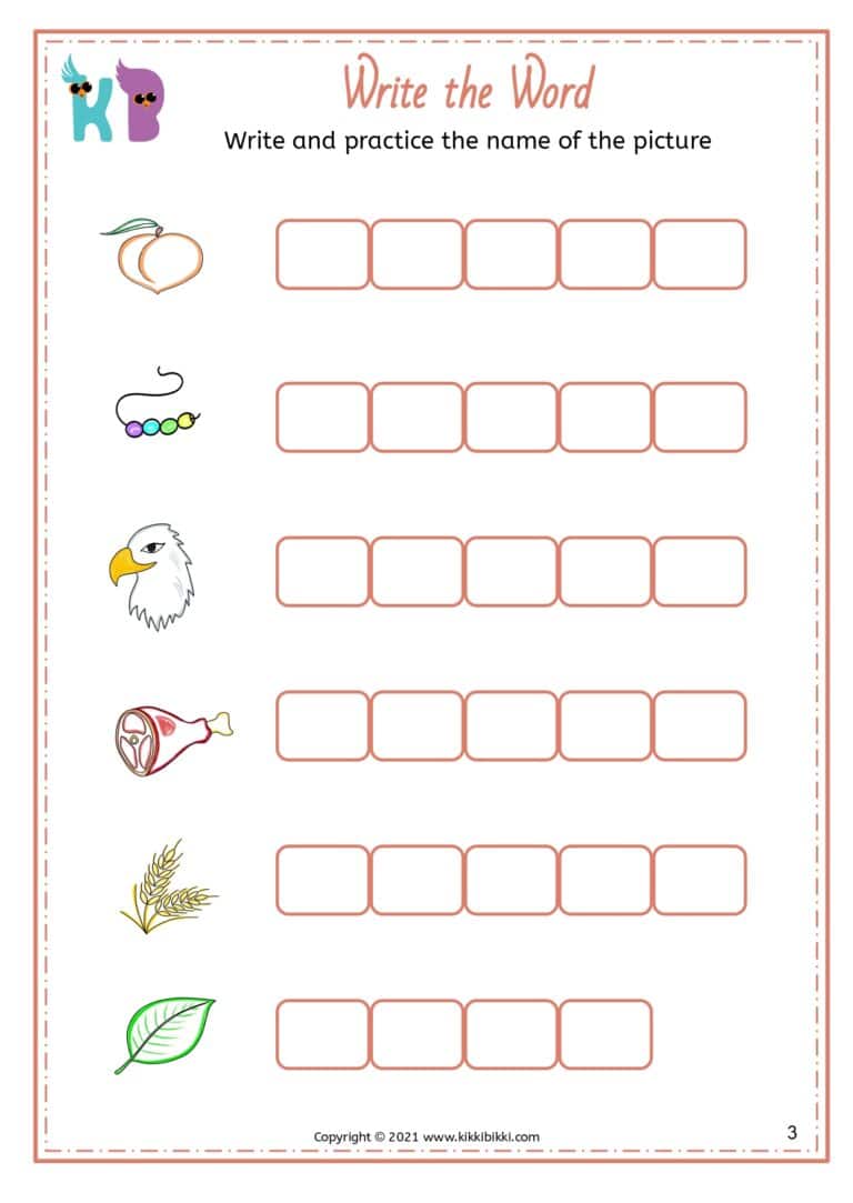 Phonics Worksheet Printable