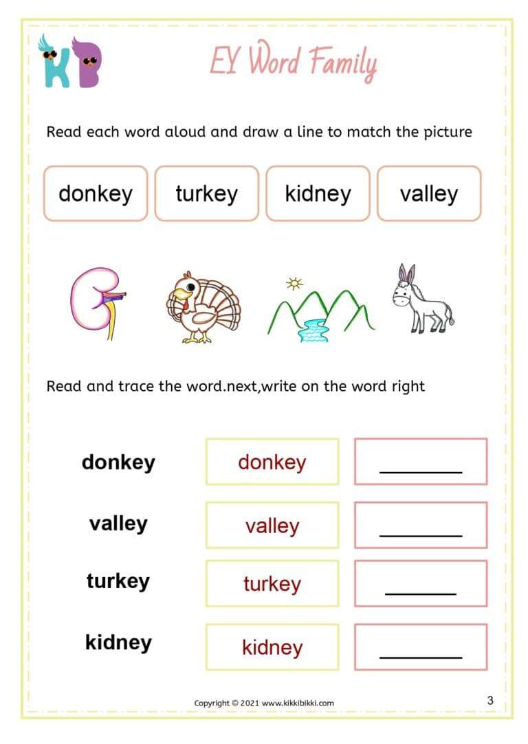 Kindergarten Phonics Worksheets PDF