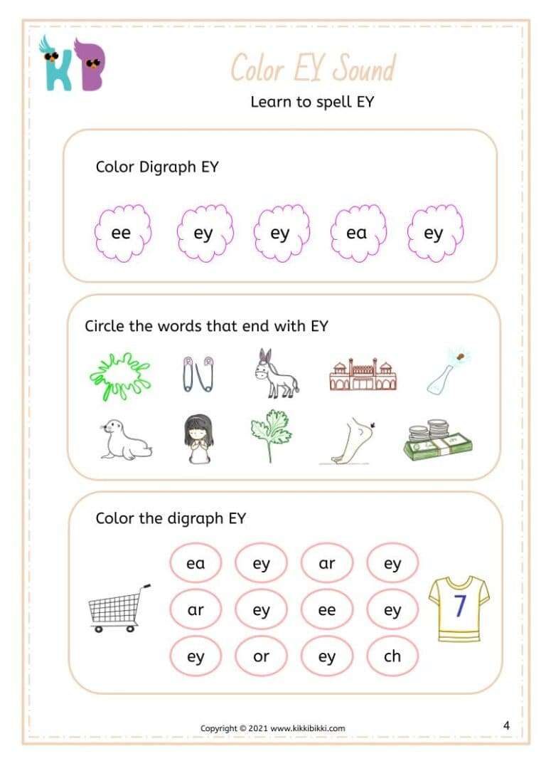 Printable Phonics Worksheets for Kindergarten