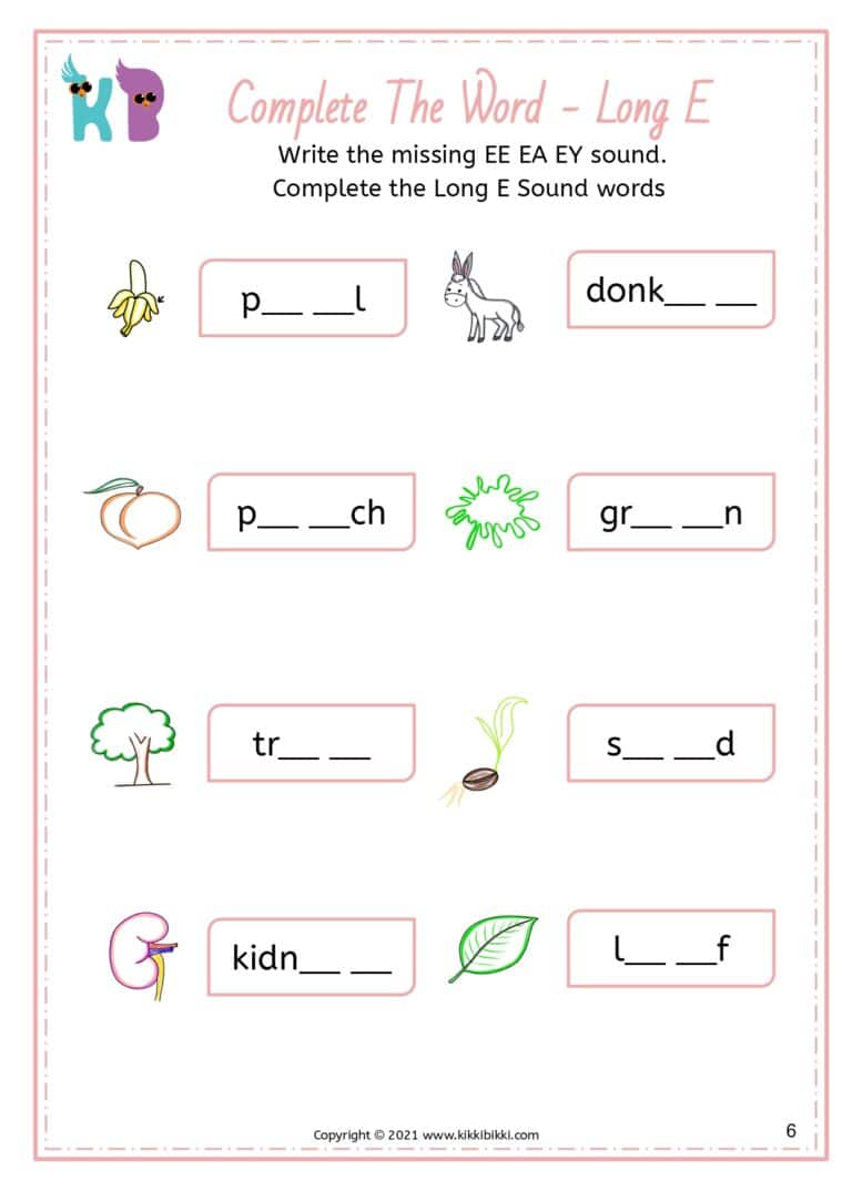 Phonics Flashcards for Kindergarten