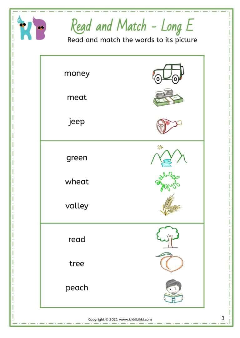 Fun Phonics Learning Worksheet