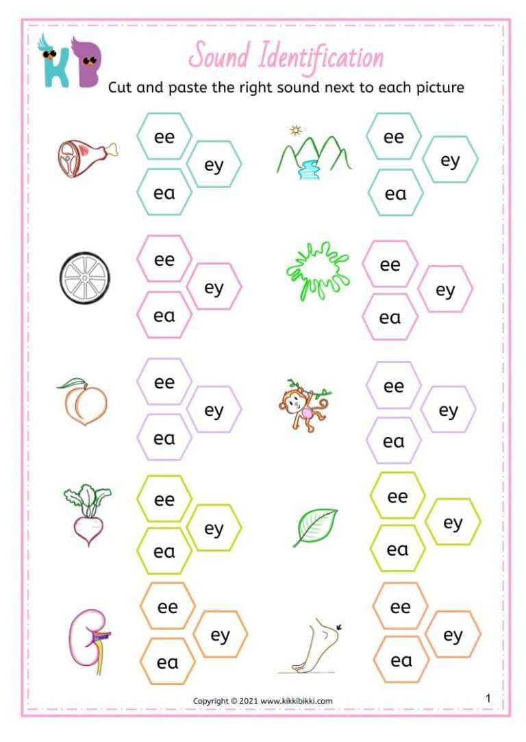 Kindergarten CVC Worksheets Free