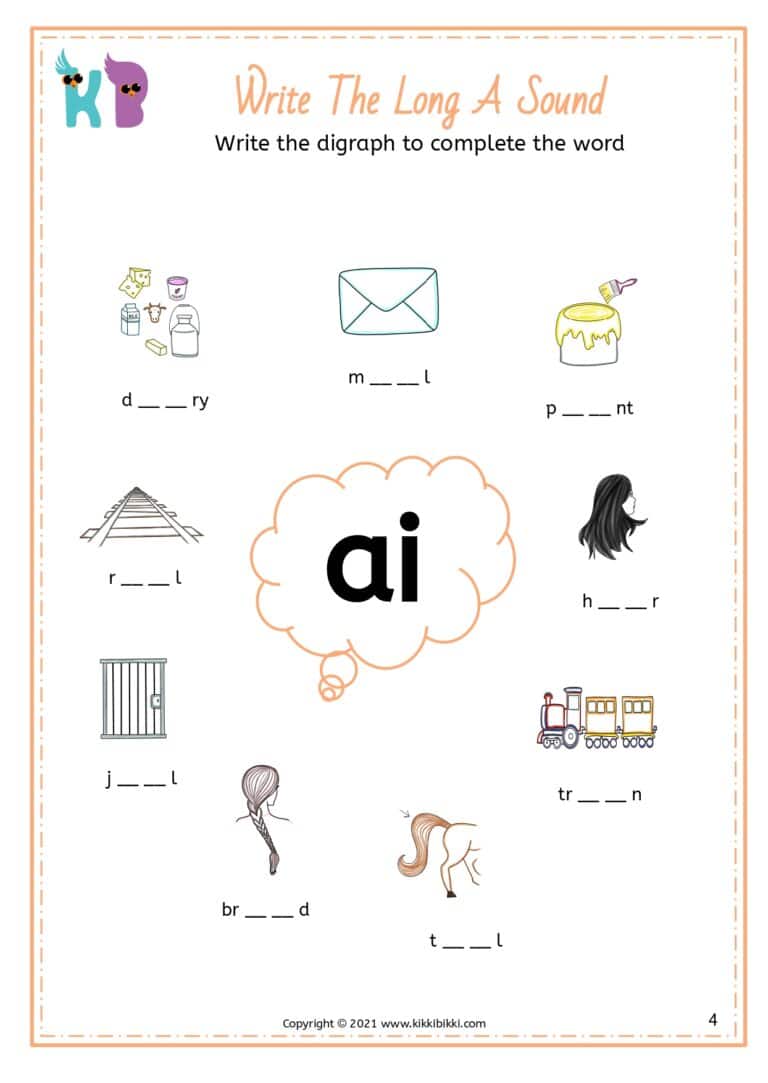 Free Kindergarten Phonics Worksheet