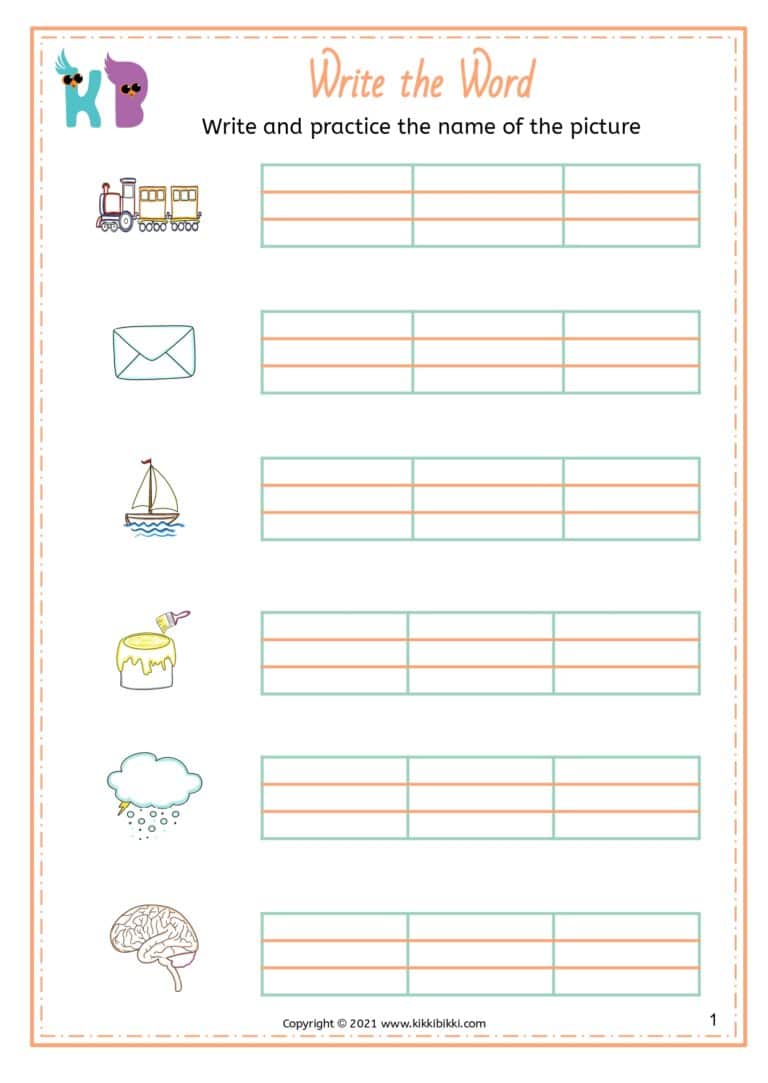 Interactive Phonics Activity Sheet