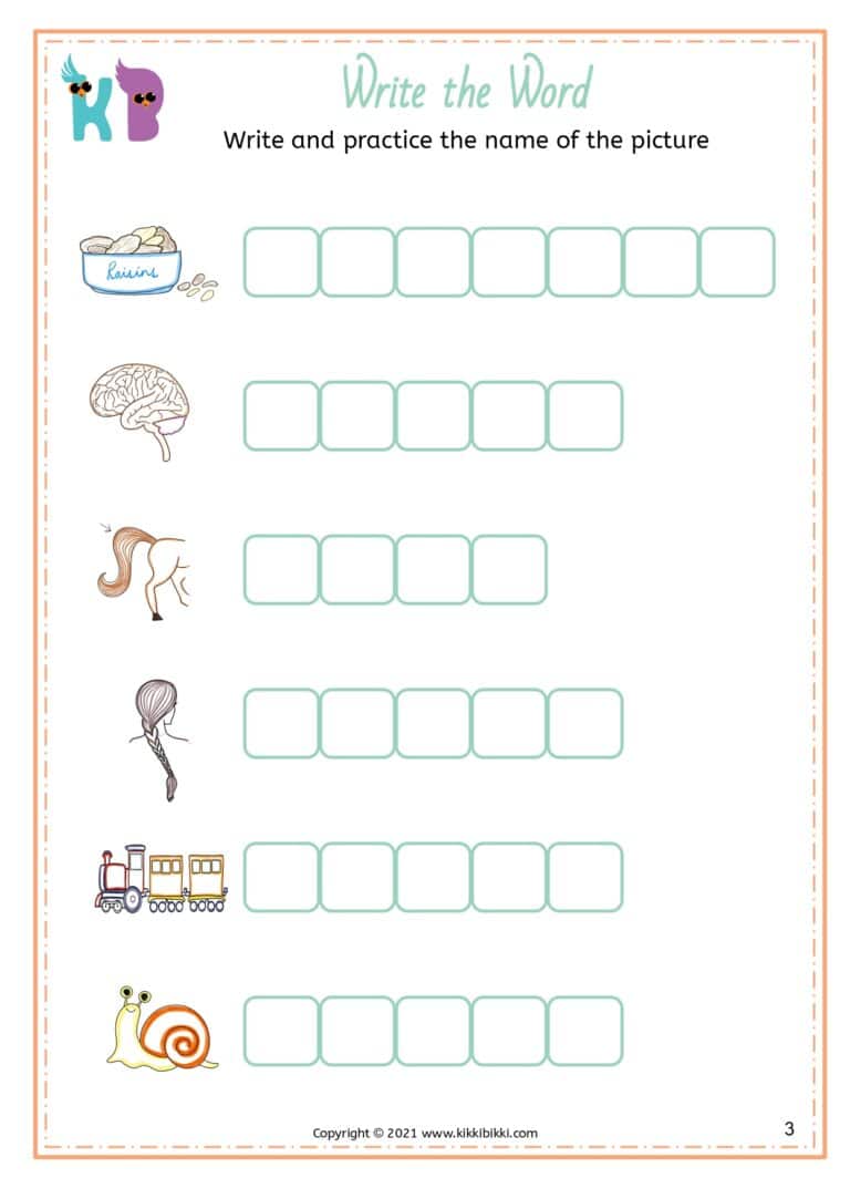 Phonics Activity Sheet for Kids