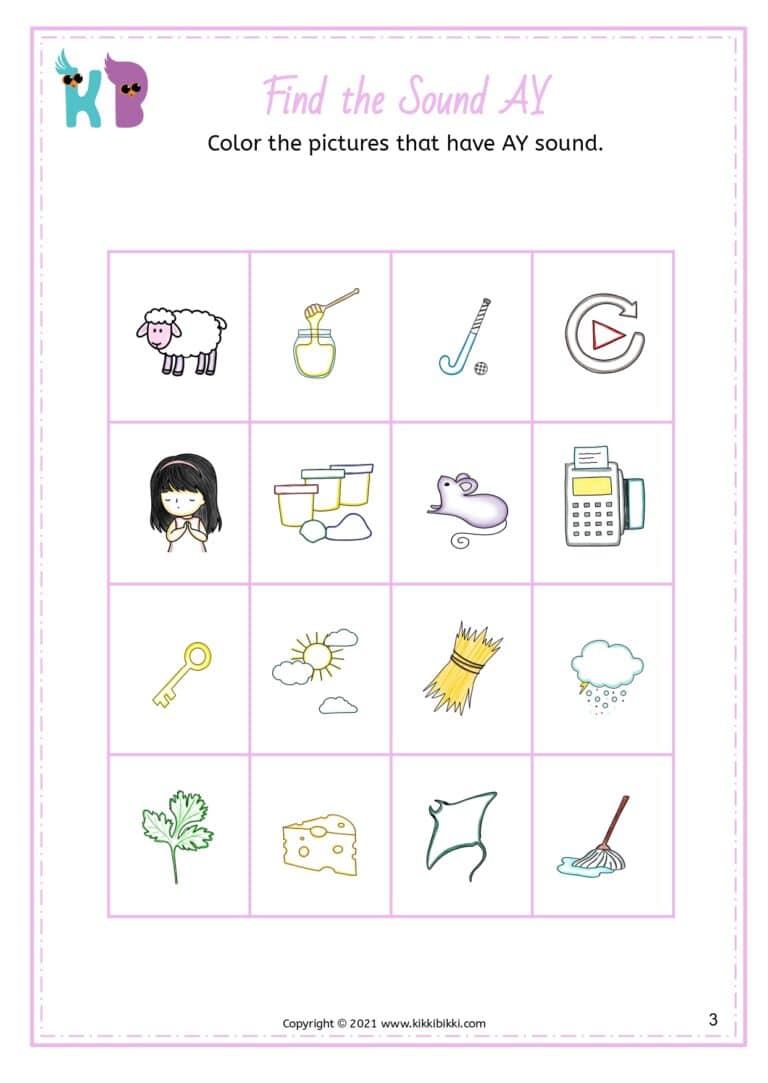 Phonics Practice for Kindergarten