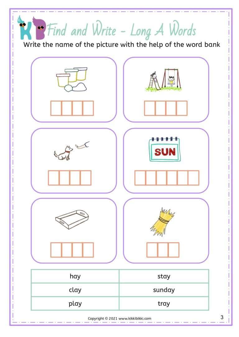 Phonics Activities for Kindergarten