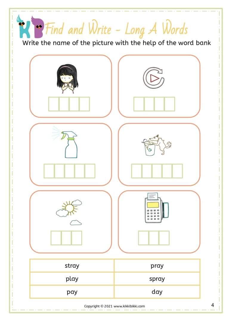 Kindergarten Reading Worksheets