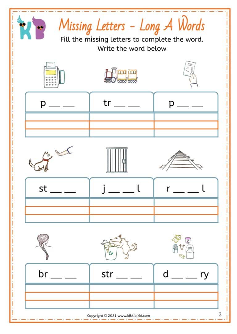 Phonics Worksheet for Kids