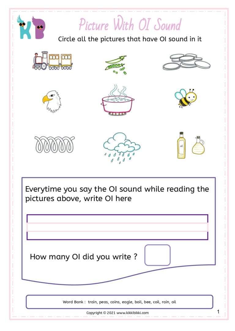Fun and Free Phonics Activity Sheet