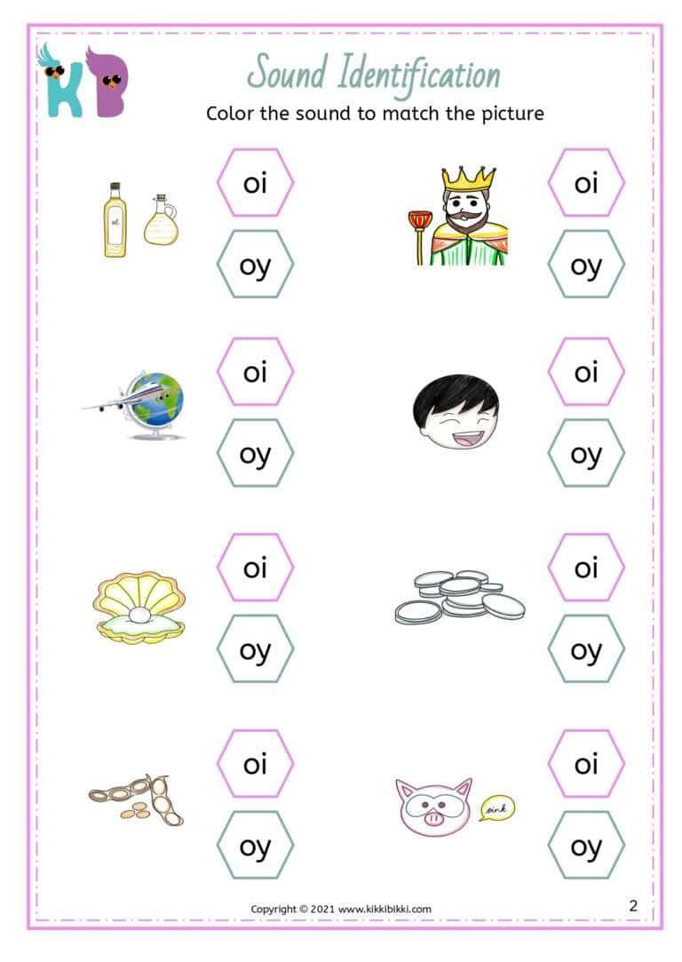 Free Phonics Worksheet Printable