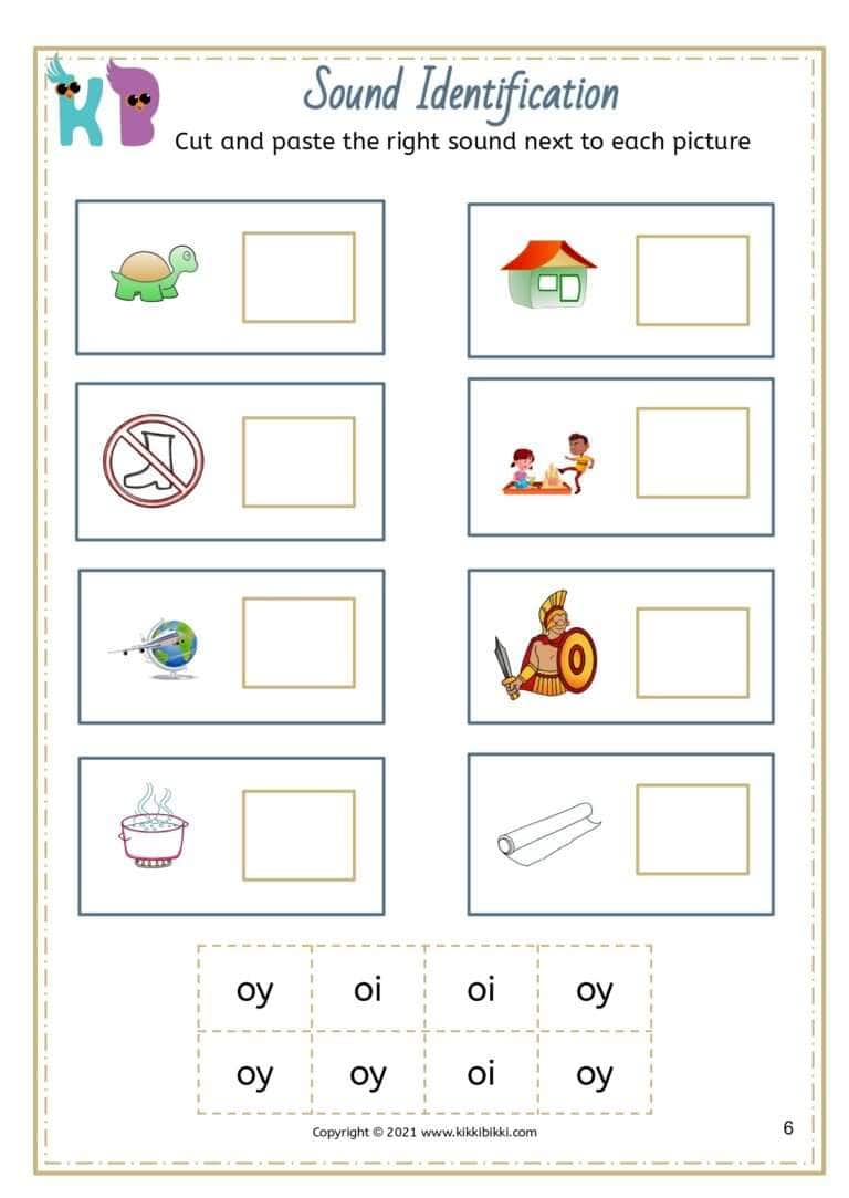 Kindergarten Phonics Worksheet