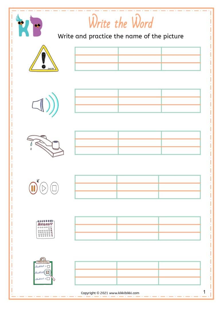 Kindergarten Phonics CVC Worksheet