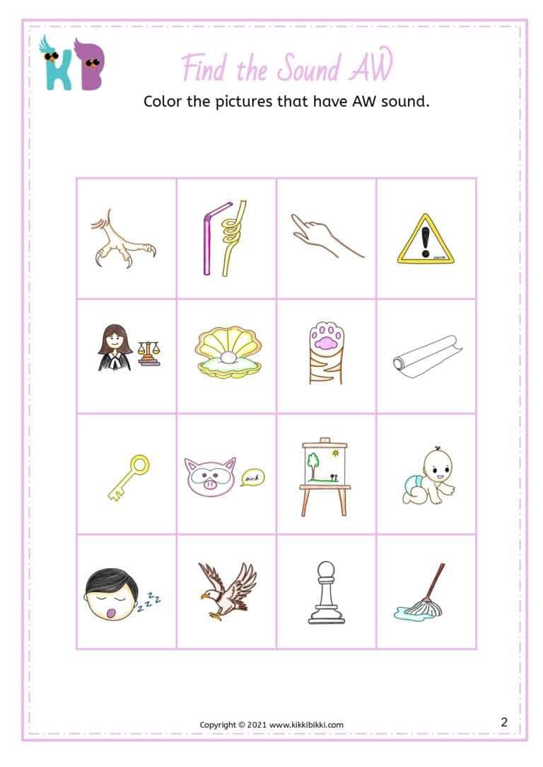 Free Kindergarten Phonics Worksheets
