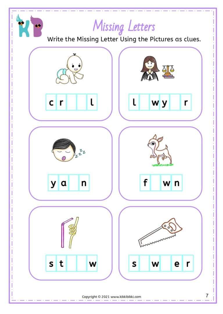 Phonics Flashcards for Kindergarten