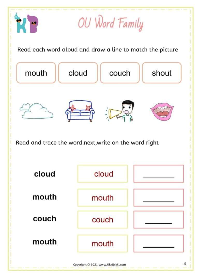 Phonics Worksheet Free