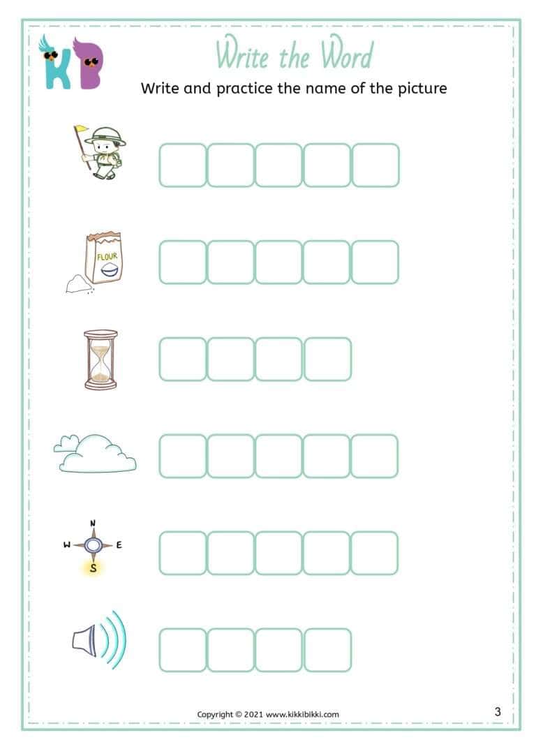 CVC Worksheets Printable