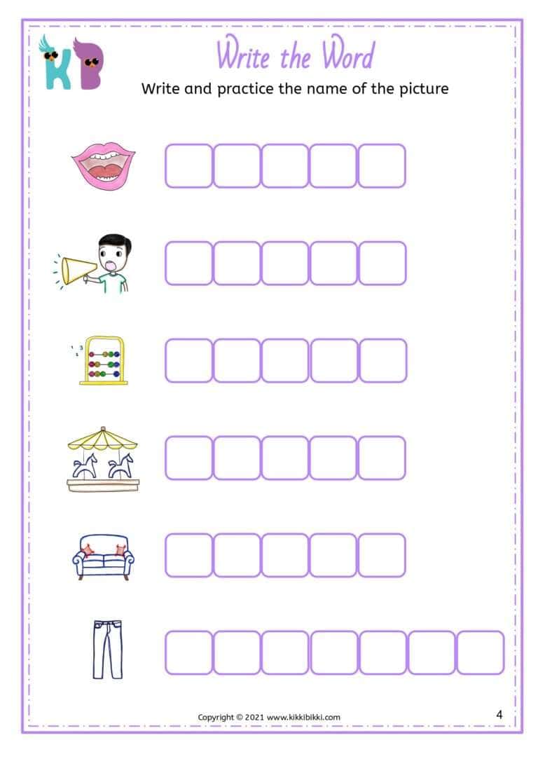 Interactive CVC Worksheets
