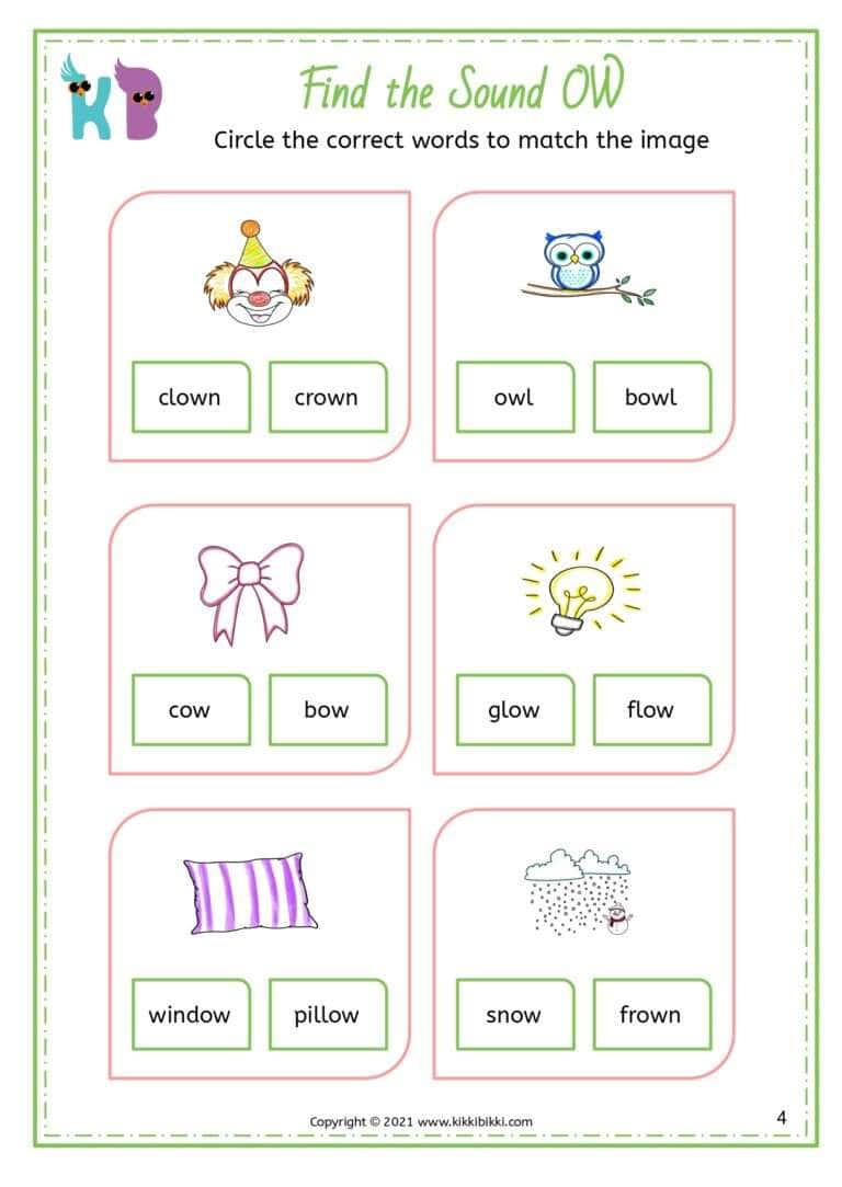 Fun and Free Phonics Worksheet