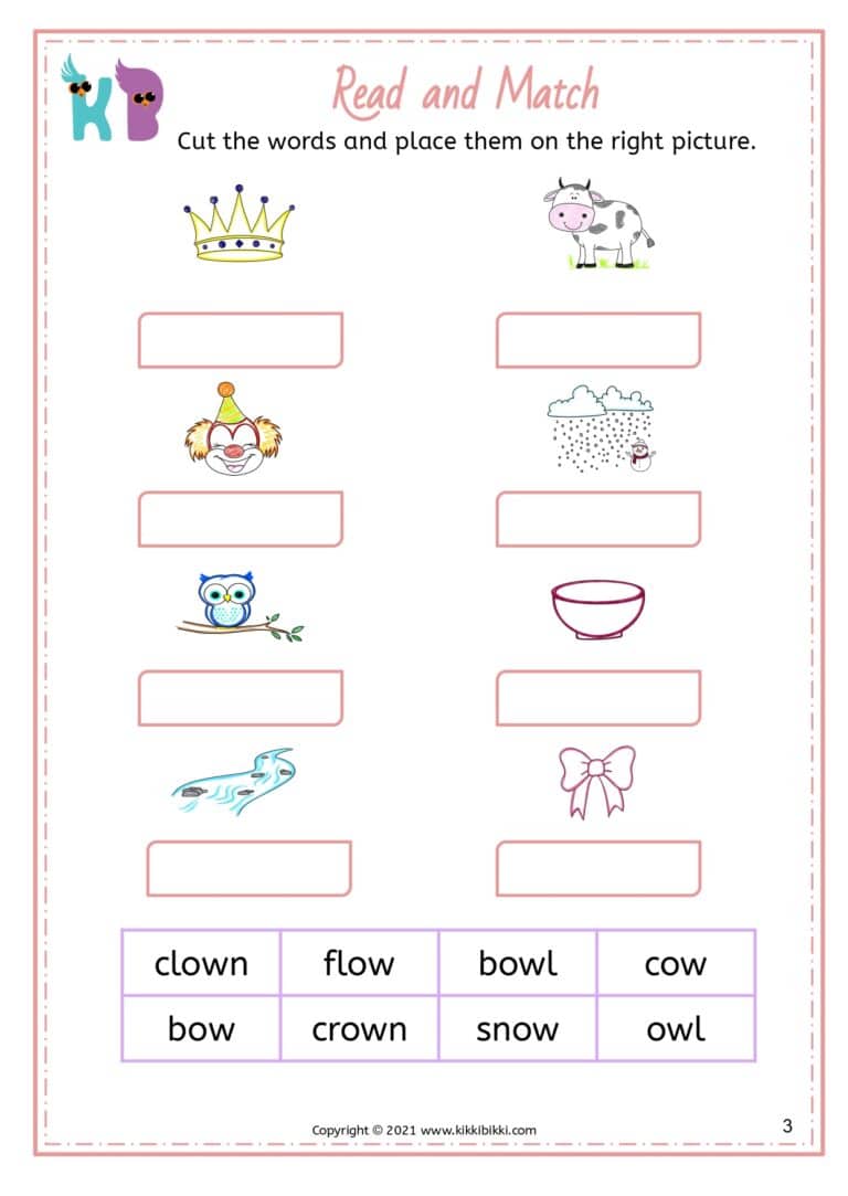 Fun and Free Phonics Worksheet