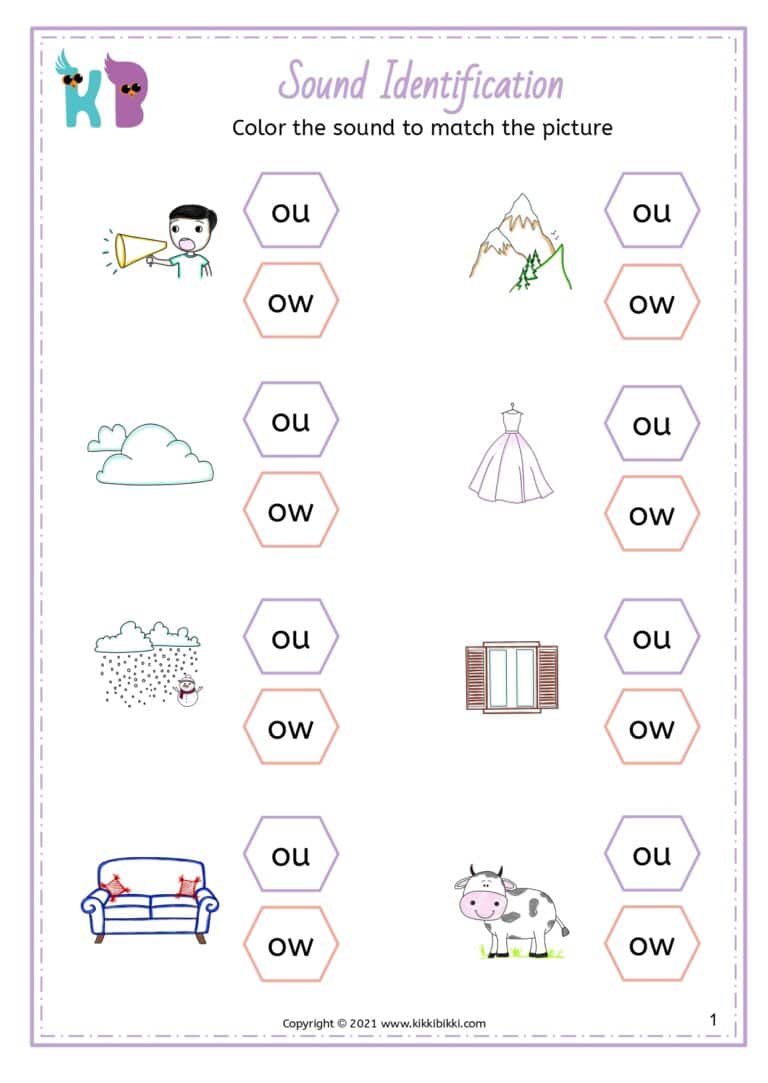 Free Download Phonics Worksheets for Kindergarten