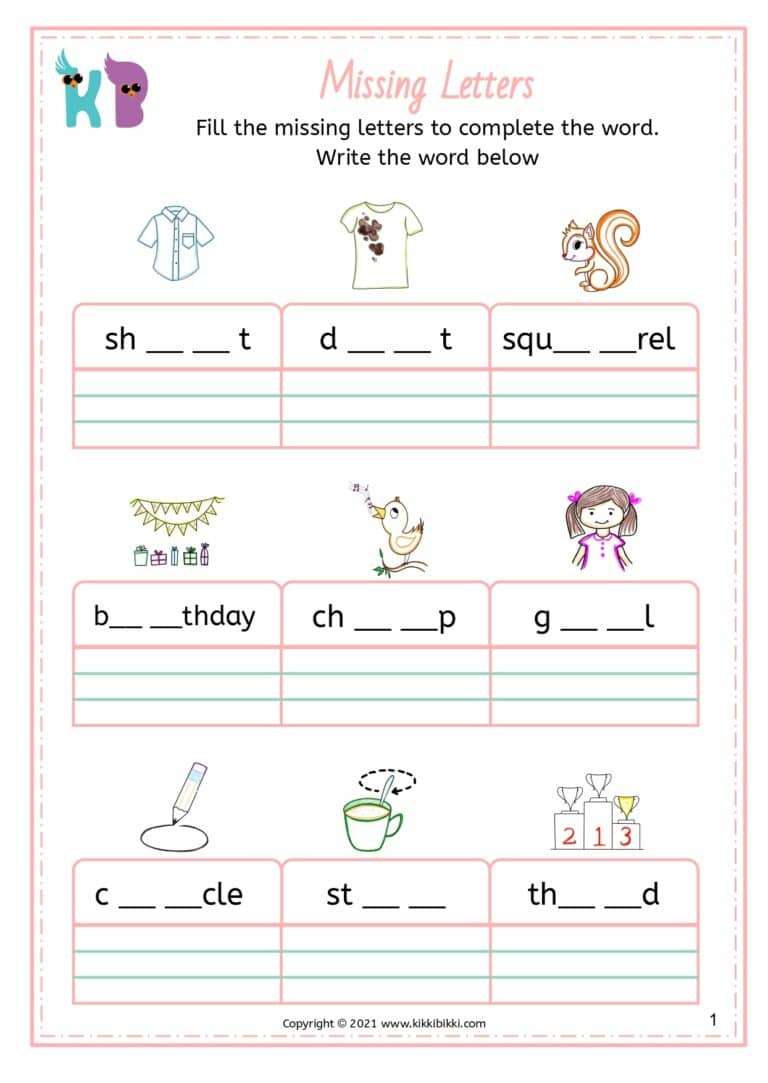 Printable Phonics Worksheets for Free