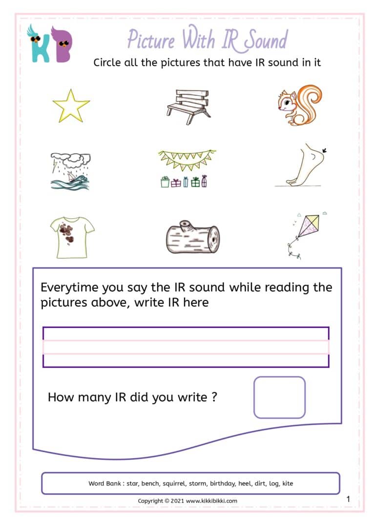 Phonics Worksheet Printable