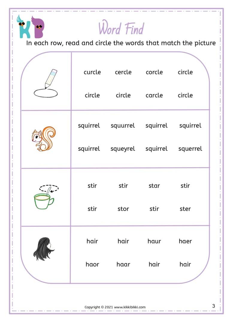 Fun and Free CVC Worksheets