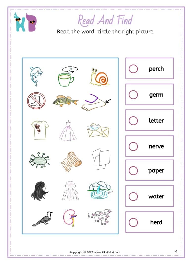 Interactive Phonics Worksheet