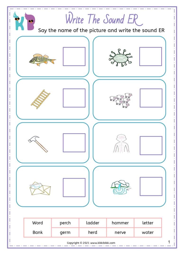 Printable Phonics Worksheets for Free
