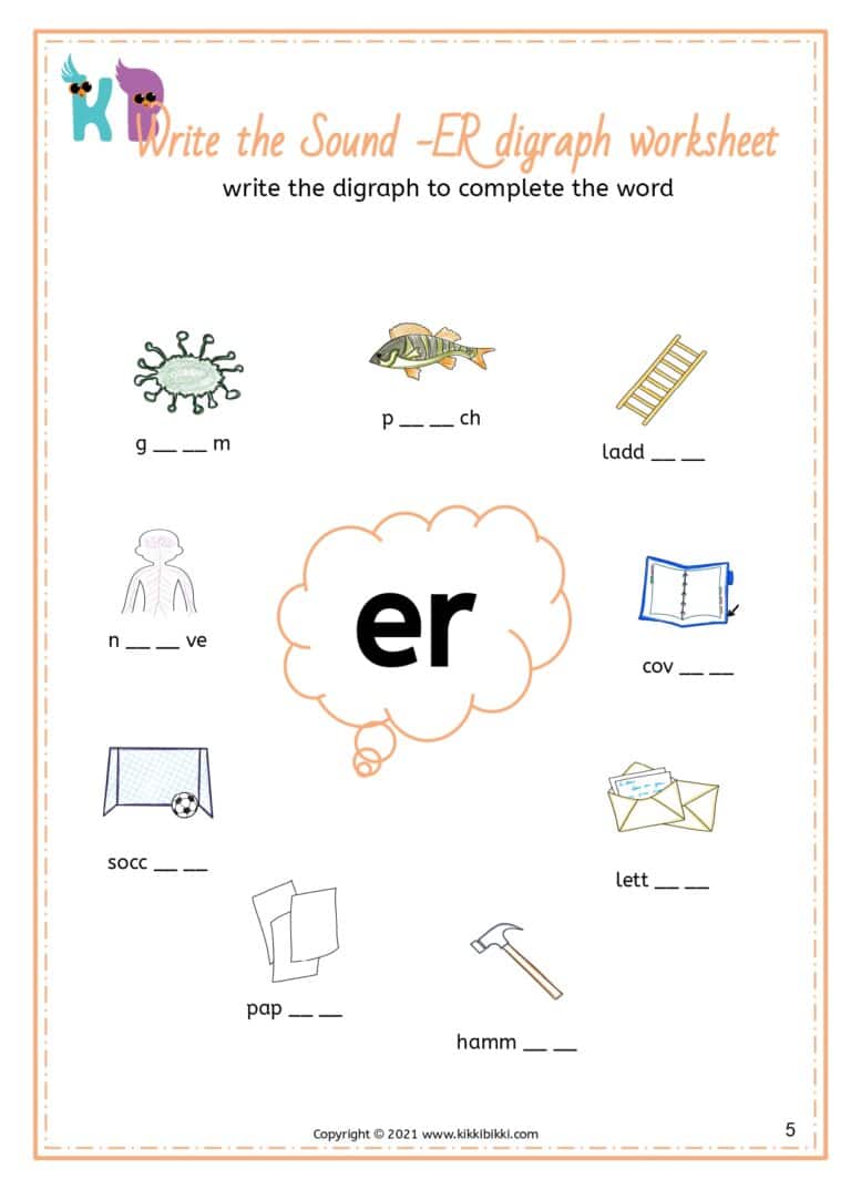 Phonics Practice Sheets for Kindergarten