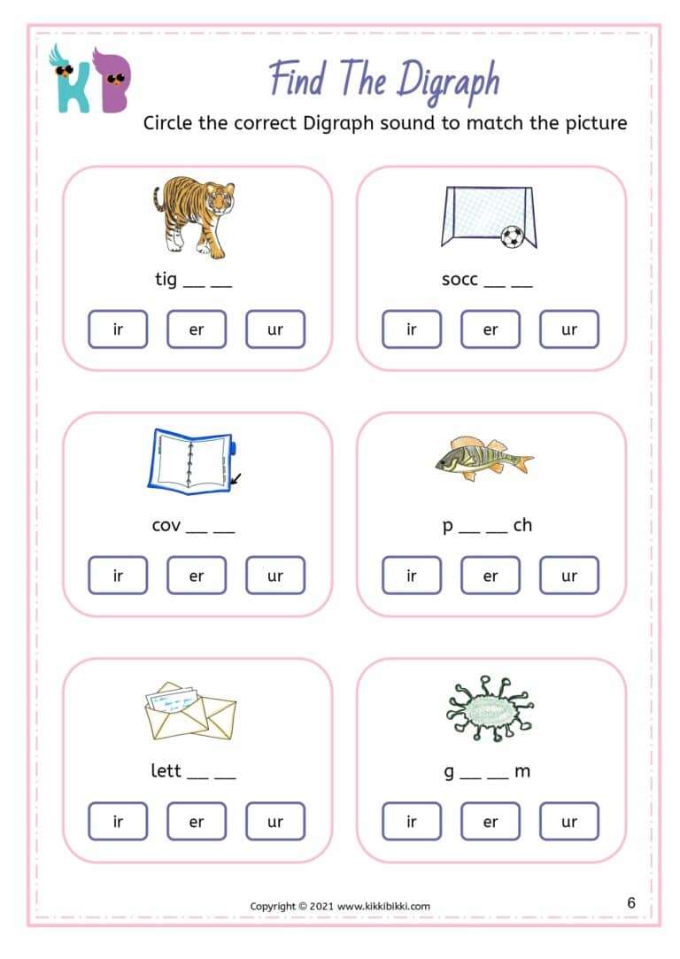 Kindergarten Phonics Printables Free