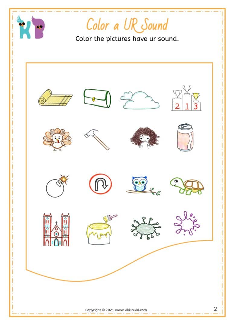 Phonics Practice Sheets for Kindergarten