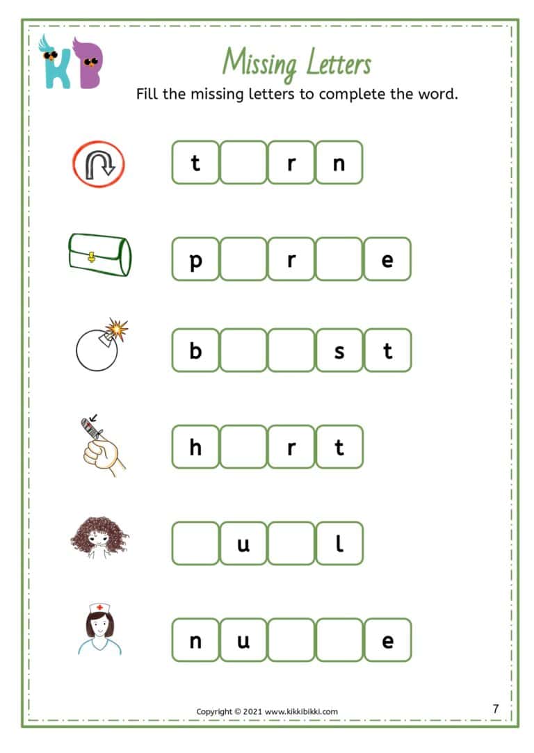 Preschool Phonics Worksheet