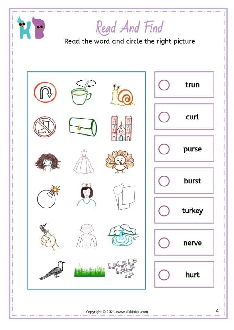 Fun Phonics Activity Sheet