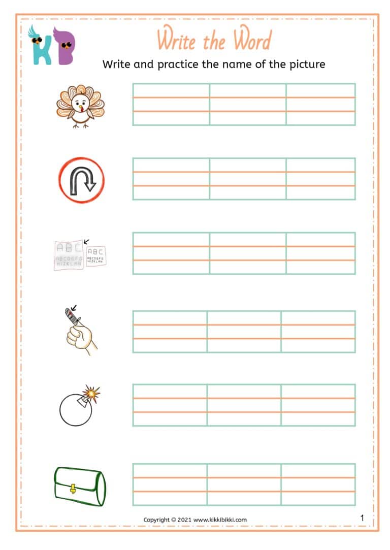 Fun Phonics Learning Worksheet
