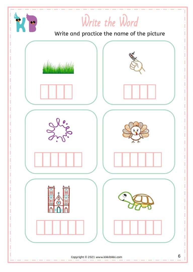 Free CVC Worksheets