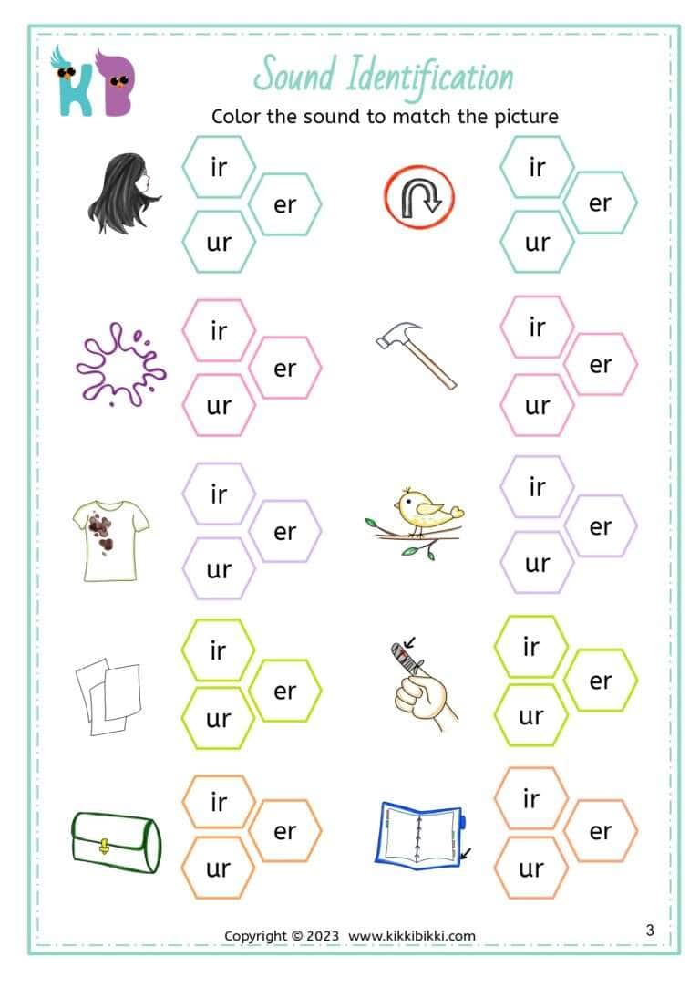 Free Kindergarten CVC Worksheets