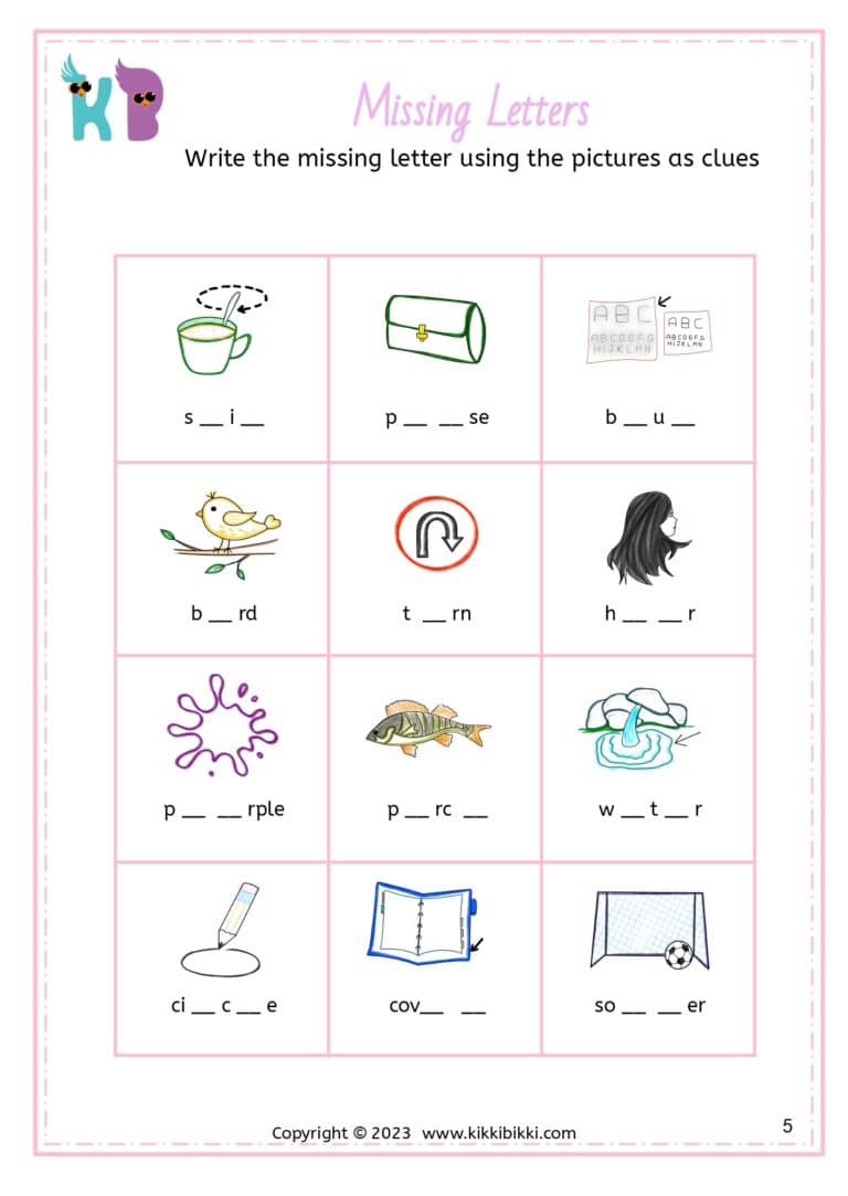 Interactive CVC Activity Sheets